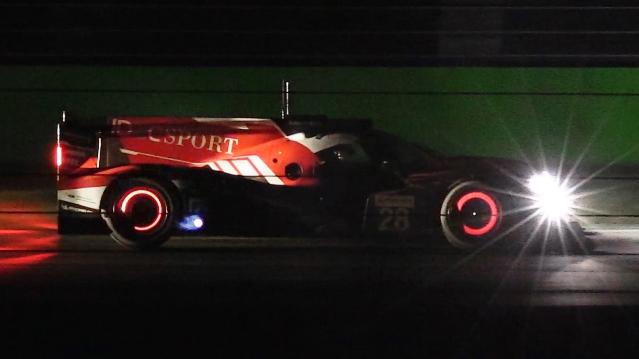 ELMS 2017 Tests at Monza Circuit - Evening/Night Session with Flames & Glowing Brakes