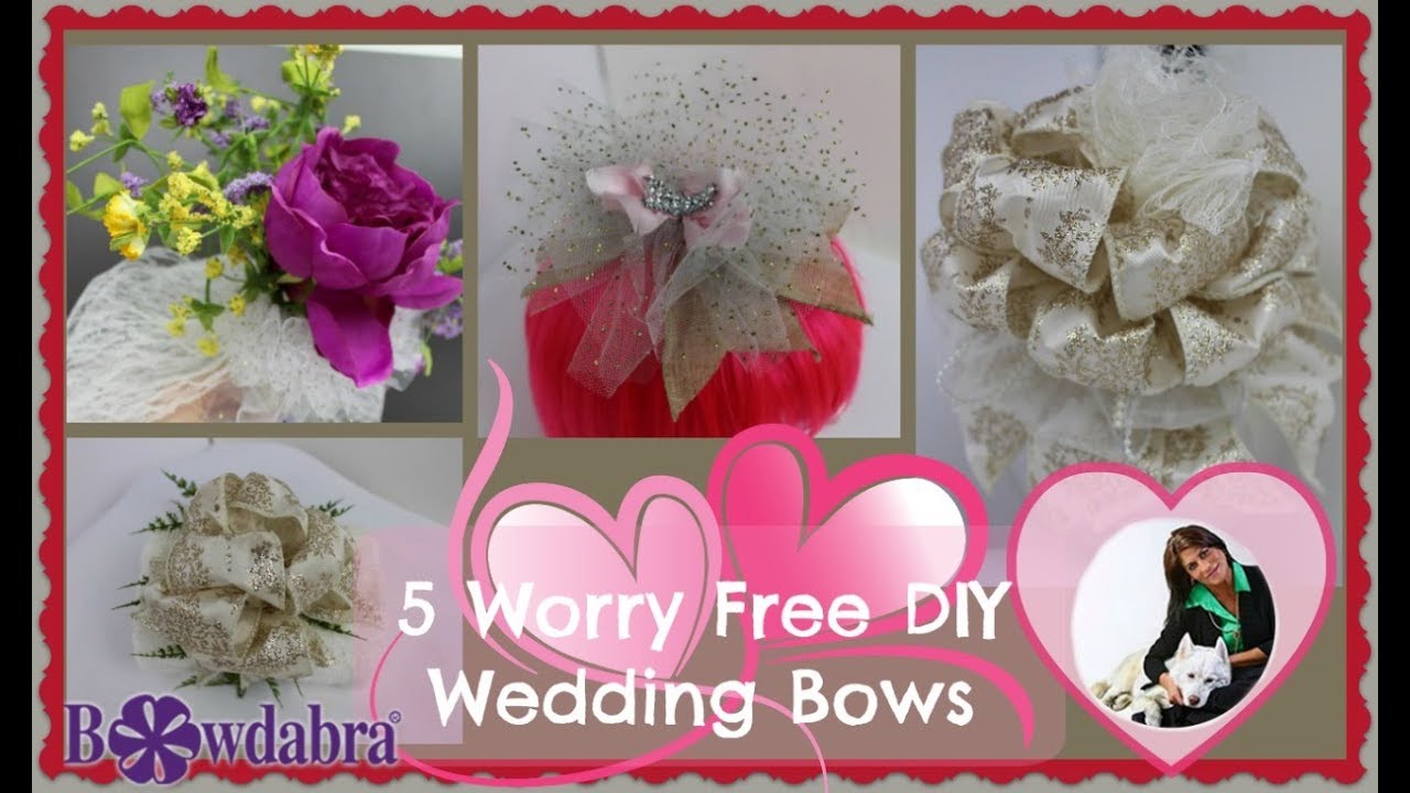 5 Worry Free DIY Wedding Bows with Bowdabra