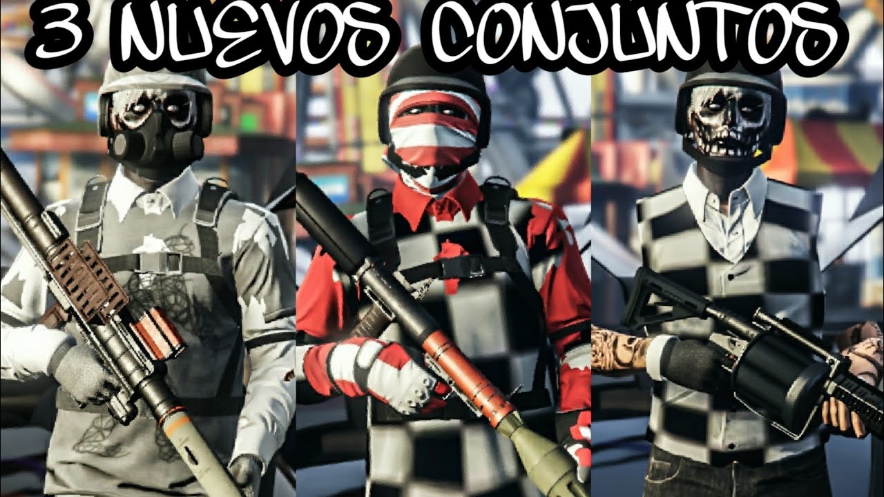 Gta v online | 3 Nuevos conjuntos con modo creador para personaje hombre | *2019* -P R 3 D X T O R-