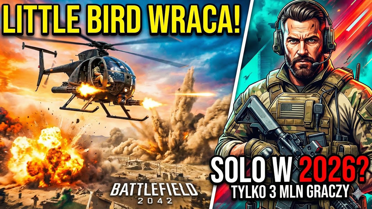 Battlefield 6: SOLO i LITTLE BIRD w 2026! 🚁 + Prawda o 3 MLN Graczy (Analiza)