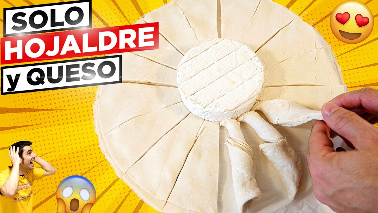 Con SOLO HOJALDRE y QUESO una RECETA que les ENCANTA a TODOS. 😍🧀😋3 INGREDIENTES RÁPIDA y muy FÁCIL