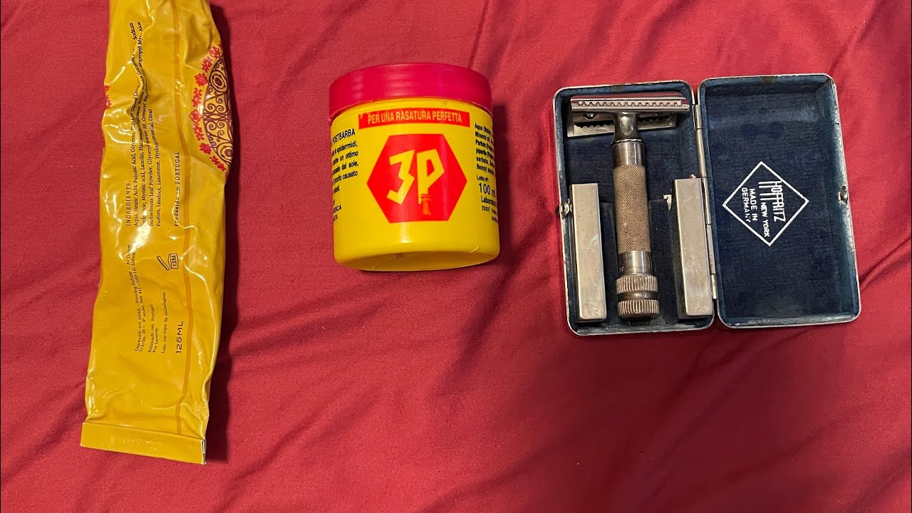 Hoffridge classic German razor and awesome cream from a tube shave 