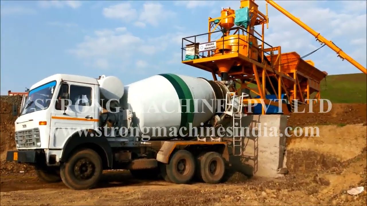 Strong Machines - Compact Mobile Concrete Batching Plant