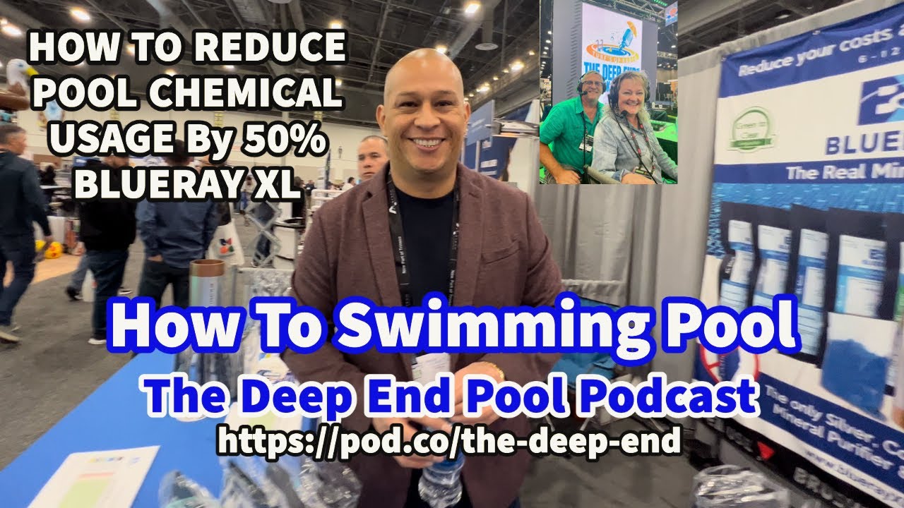 How to use up to 50% less chemicals in your pool.  Blueray XL helps eliminate algae and organics.
