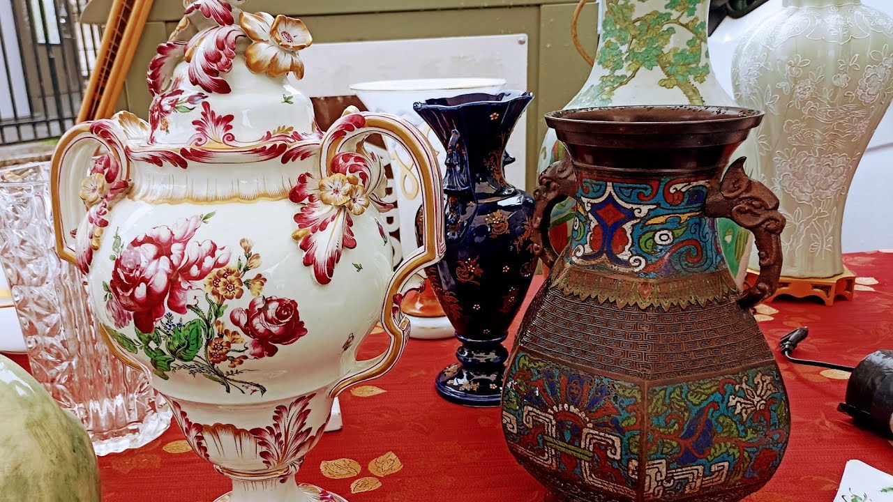 Paris France🇫🇷 ANTIQUE old Things🏺 BROCANTE à PARIS🪞 FLEA MARKET🏺 Marché aux Puces🛍️ 4KHDR Thrifting