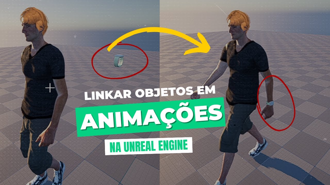 LINKANDO OBJETOS EM ANIMAÇÕES NA UNREAL ENGINE - Tutorial em português