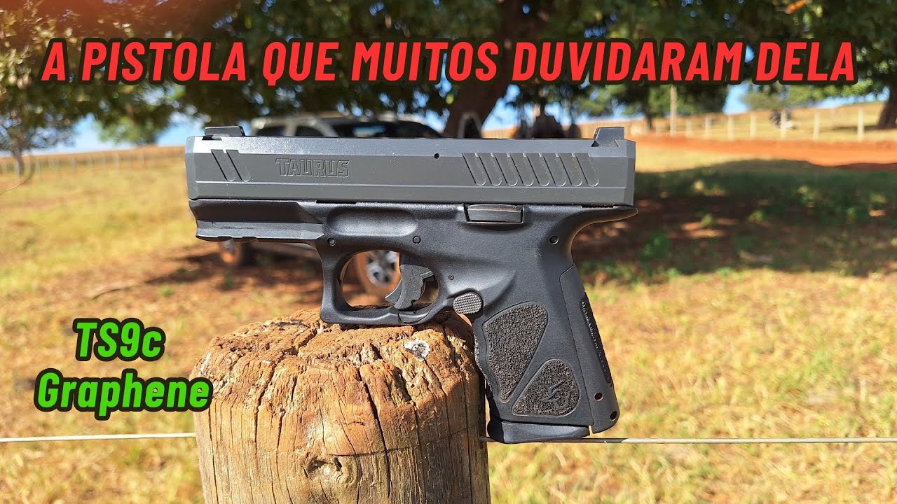 Atirando com pistola Taurus TS9c Graphene calibre 9mm