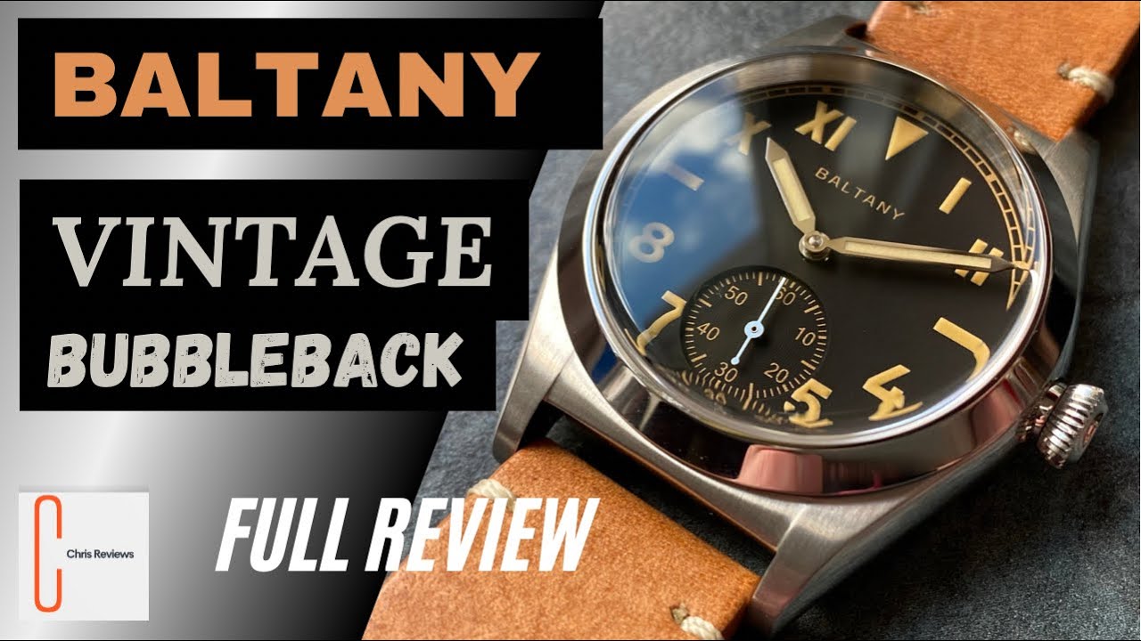 Baltany Vintage Bubbleback California Dial watch. My first watch from Baltany! Full Review. HD