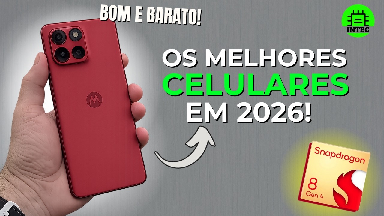 MELHORES Celulares BOM e BARATO em 2026! (RODA TODOS JOGOS)
