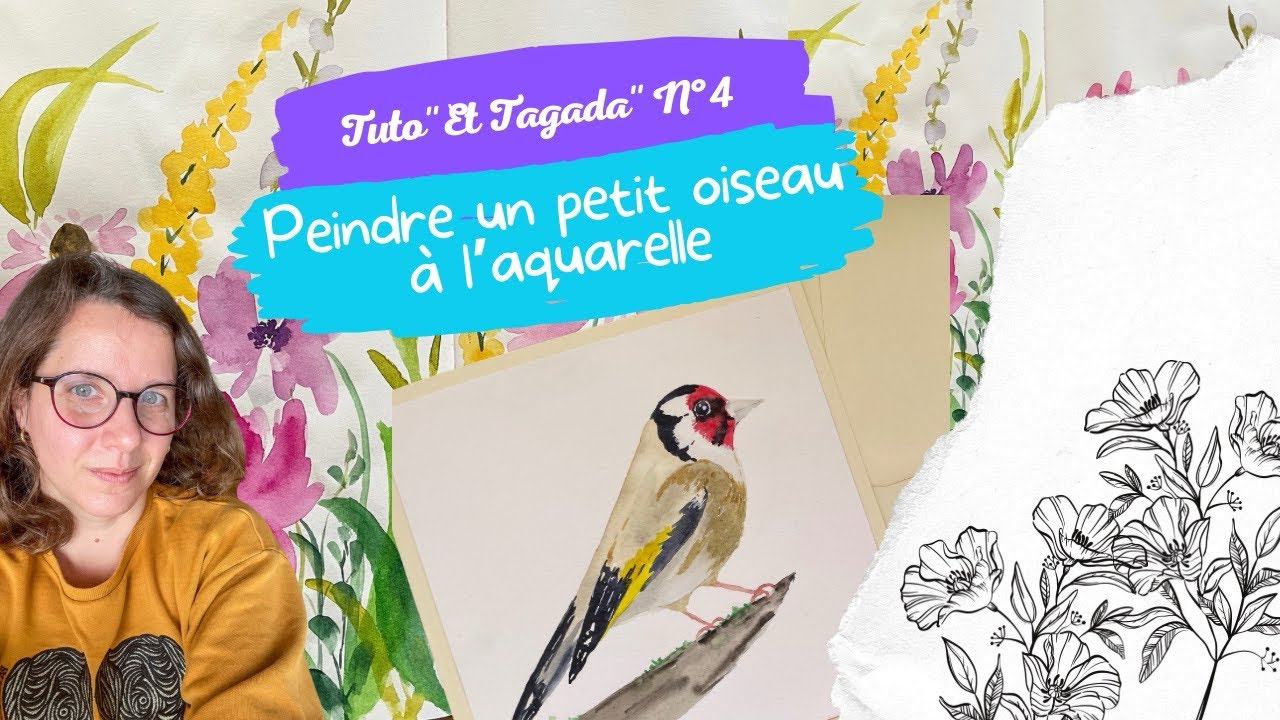 Tuto peindre un oiseau à l’aquarelle (et concours surprise)