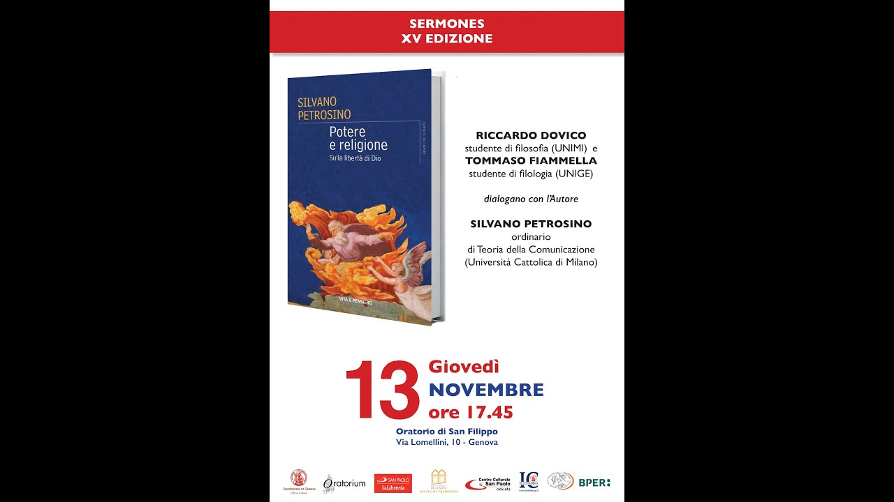 Sermones 2025 dialogo con Silvano Petrosino sul tema 