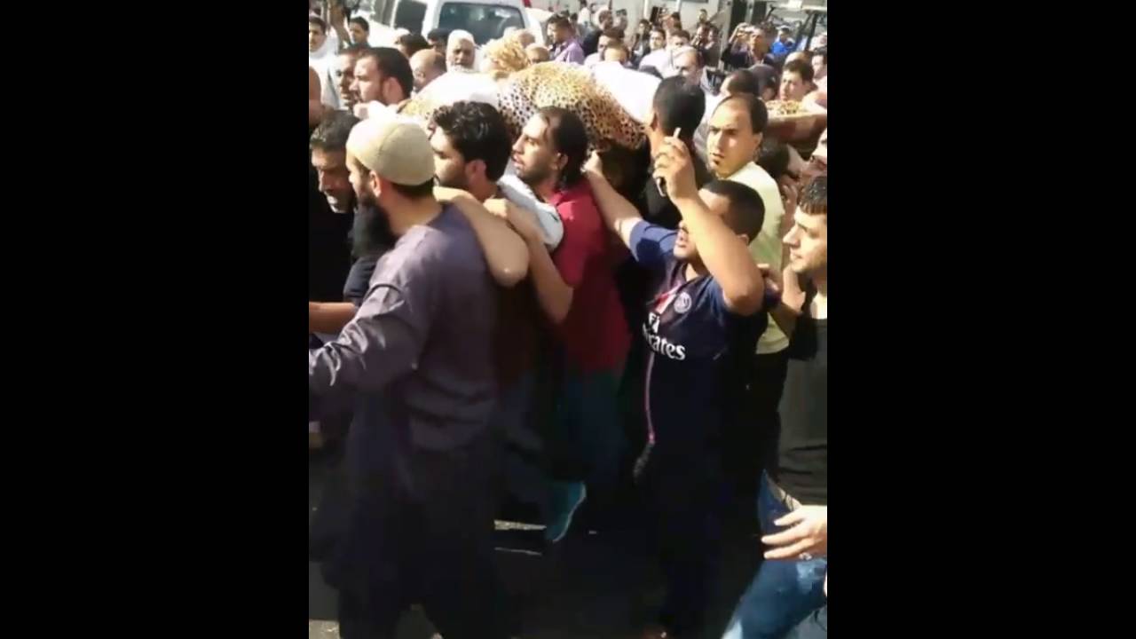 جنازة الشيخ عوض إمام مسجد مدينة الحجاج في الرصيفة