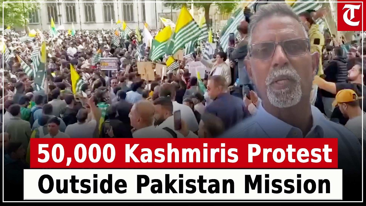 Thousands march in London, alleging human rights violations in PoJK and demanding detainees' release