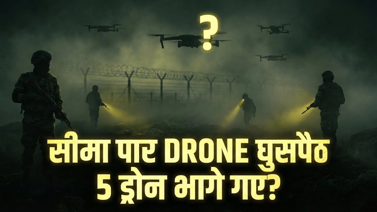 Pakistan ने LOC पर भेजे 5 Drones | India Border Alert | Big Security Threat