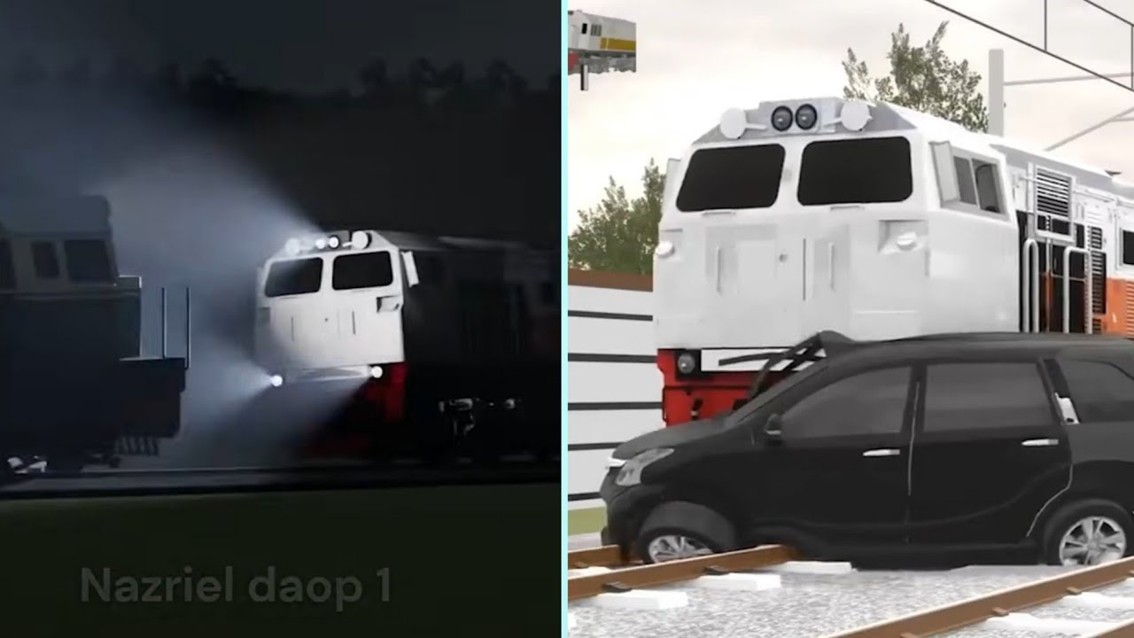 KOMPILASI TABRAKAN KERETA API VOL. 5 lTRAINCRASH lANIMASI