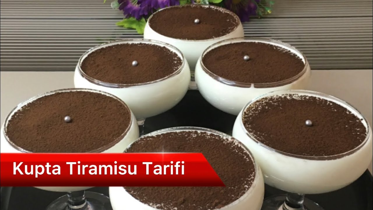 Yapımı Çok Kolay Kupta Tiramisu Tarifi & Yok böyle bir lezzet.