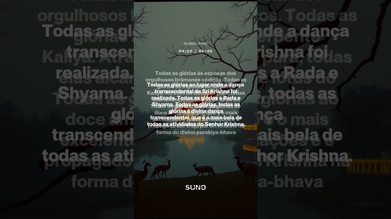 Todas as glórias a floresta de Vrindávana 1