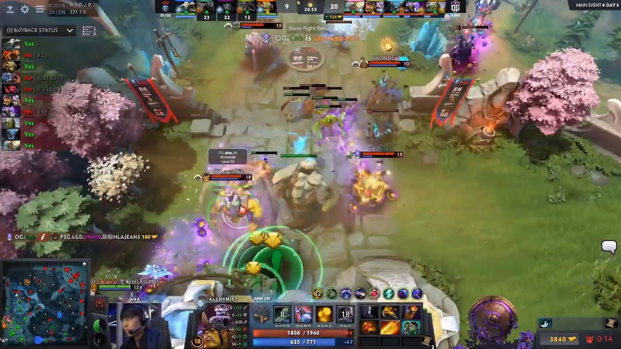 PSG.LGD vs OG | Upper Bracket Final Game 2 Bo3 | TI9
