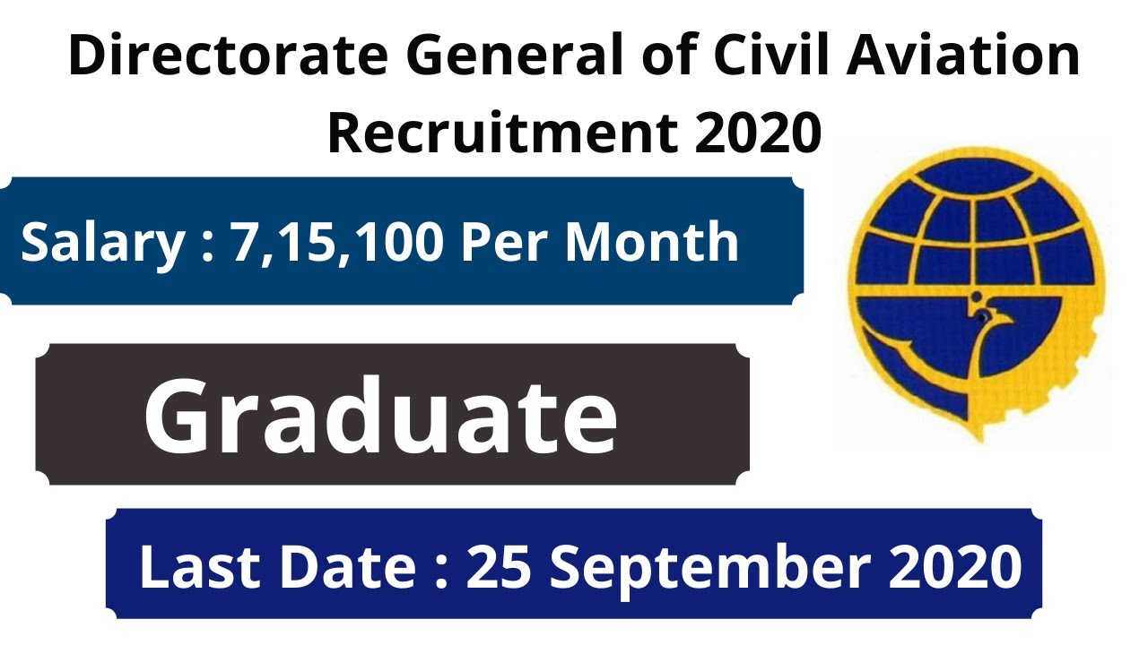 Directorate General of Civil Aviation Recruitment 2020 | DGCA Recruitment 2020 | Govt Jobs 2020