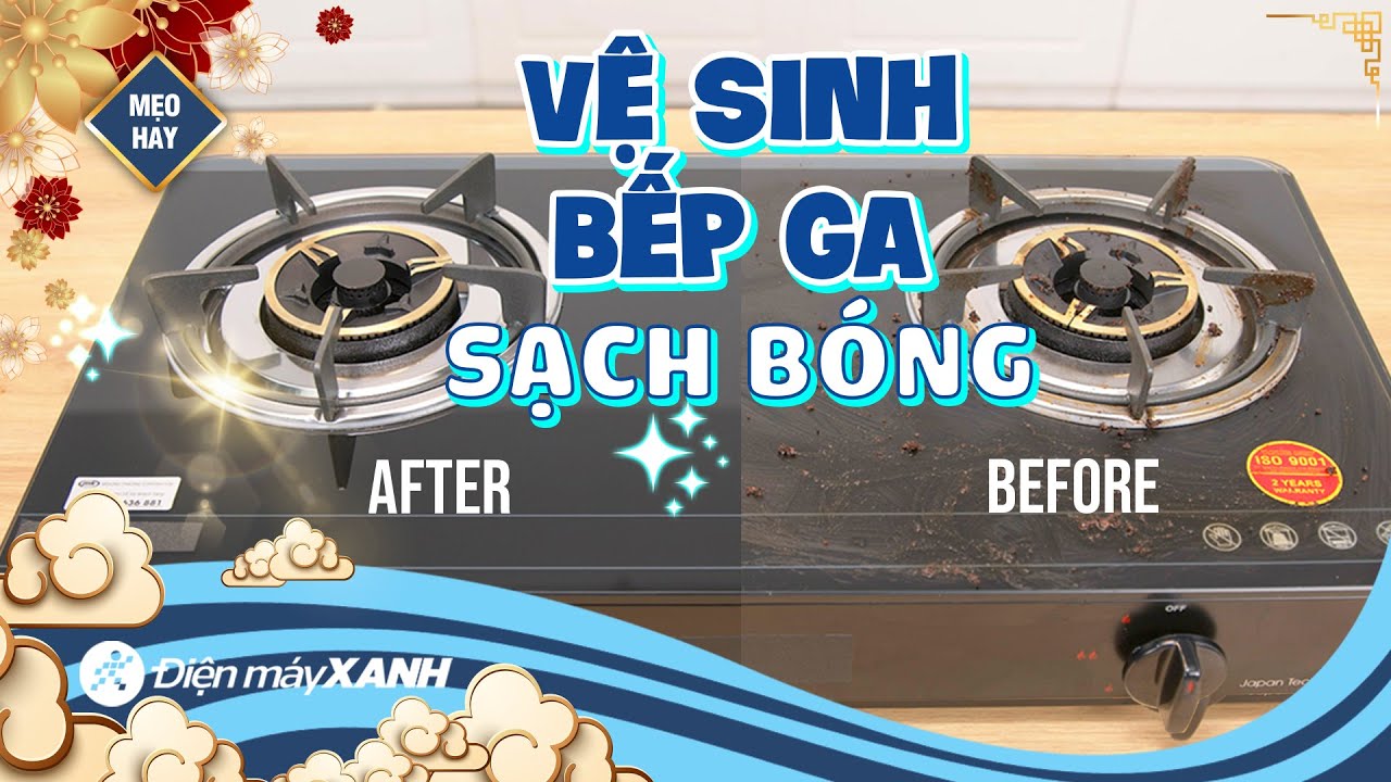 Vệ sinh bếp ga sạch bóng, siêu nhanh chỉ với các đồ có sẵn ở trong bếp • Điện máy XANH