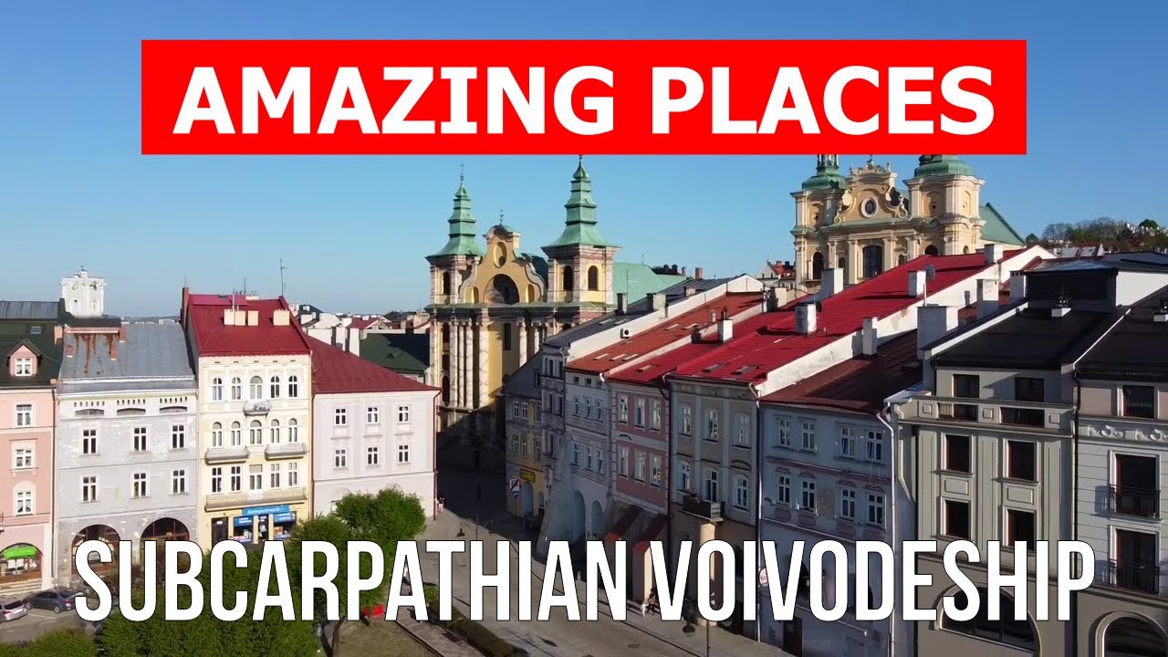 Podr&oacute;ż do wojew&oacute;dztwa podkarpackiego, Polska | Miasta, turystyka, wakacje, przyroda | Film z drona 4K