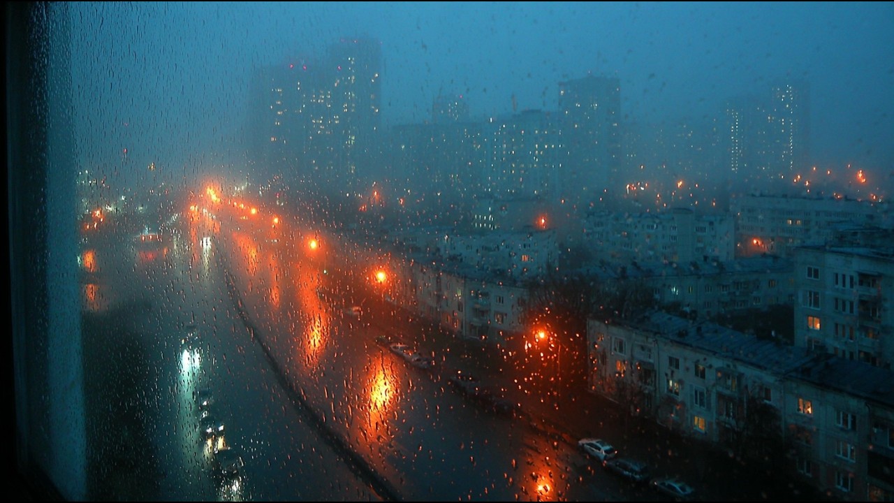 Hours of Night Rain in the City 🌧️ Deep Sleep Ambient Music for Insomnia