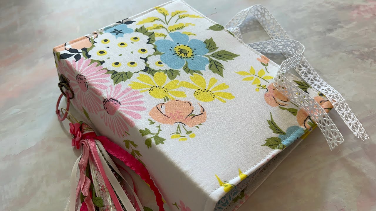 Plush fabric journal cover tutorial // easy