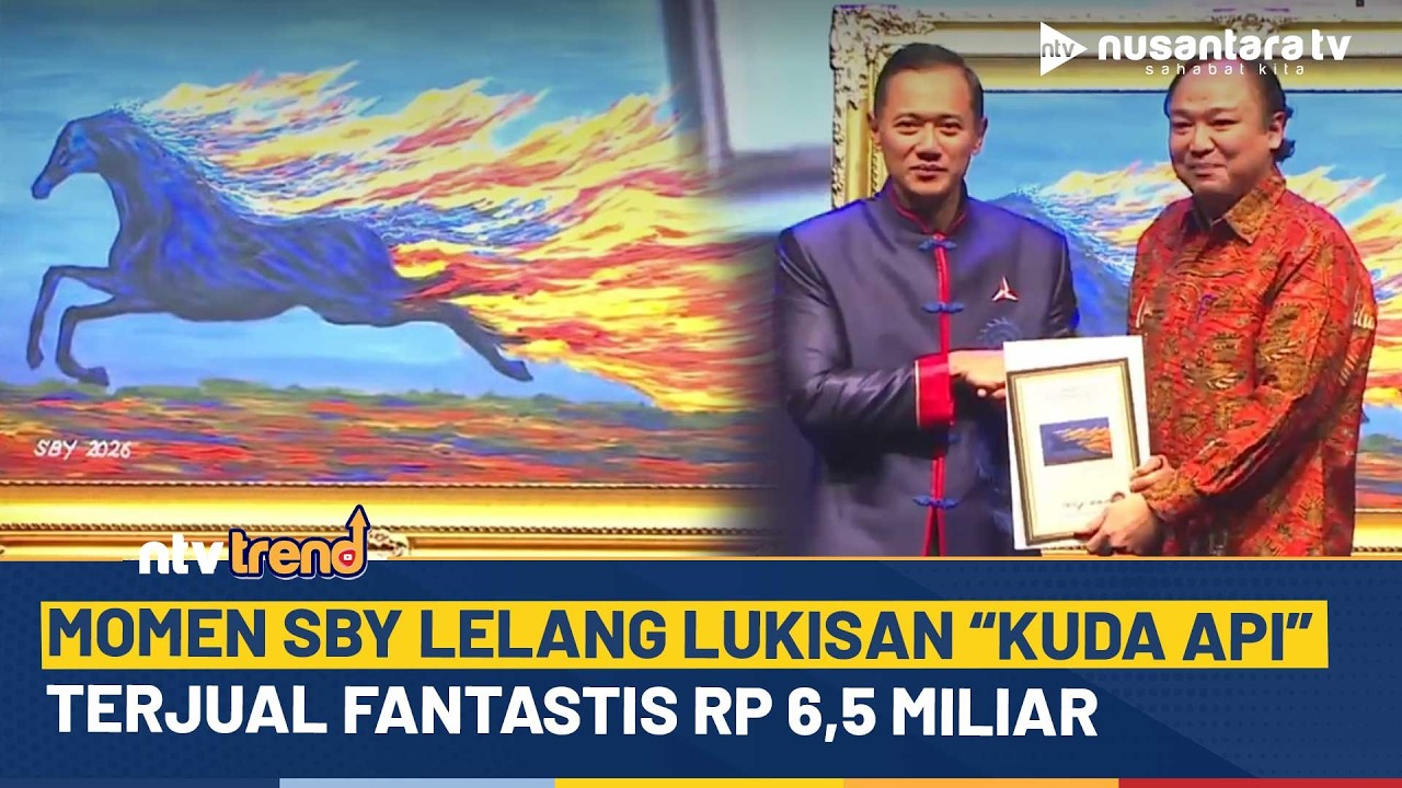 Fantastis! Momen Lukisan SBY “Kuda Api” Terjual Rp 6,5 Miliar | NTV