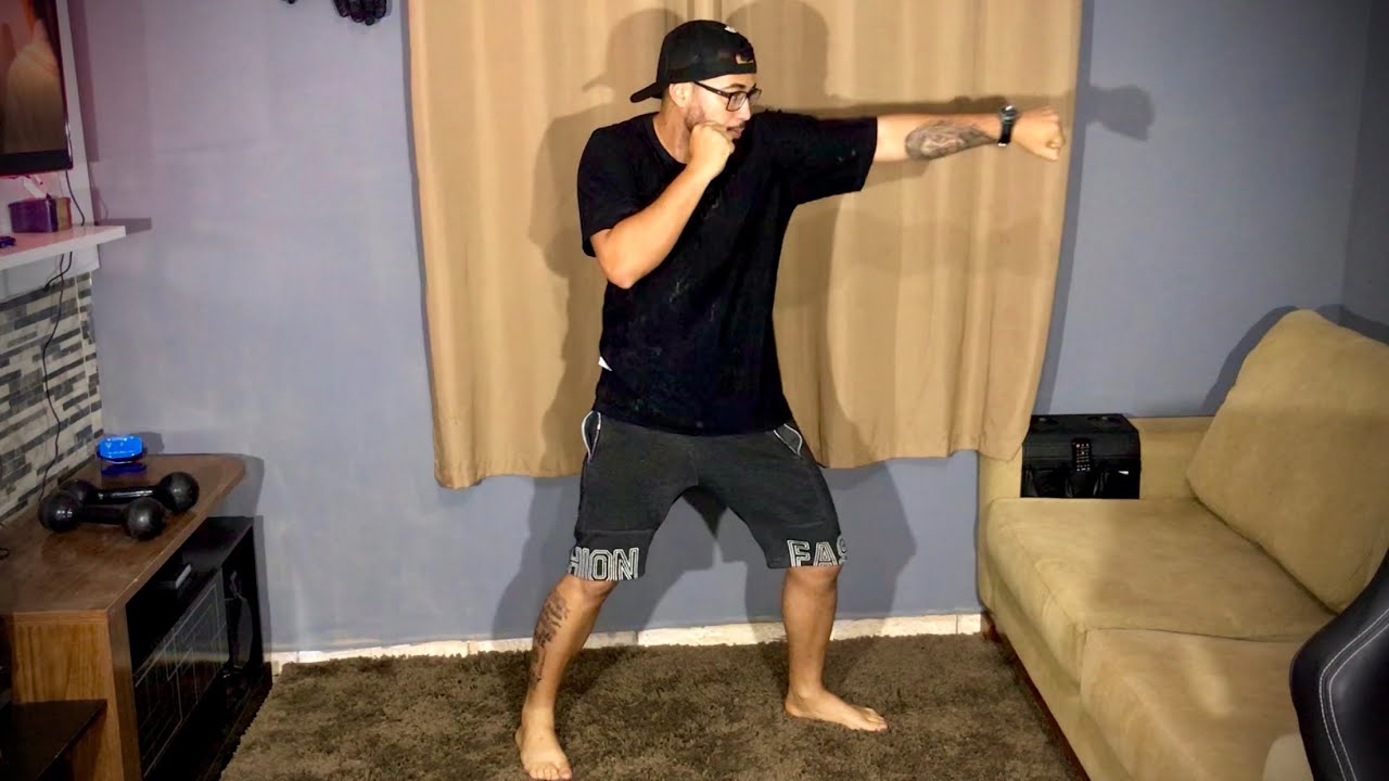 Como treinar boxe sozinho em casa e sem equipamentos 💪🏻👊🏻🔥 vídeo aula 01