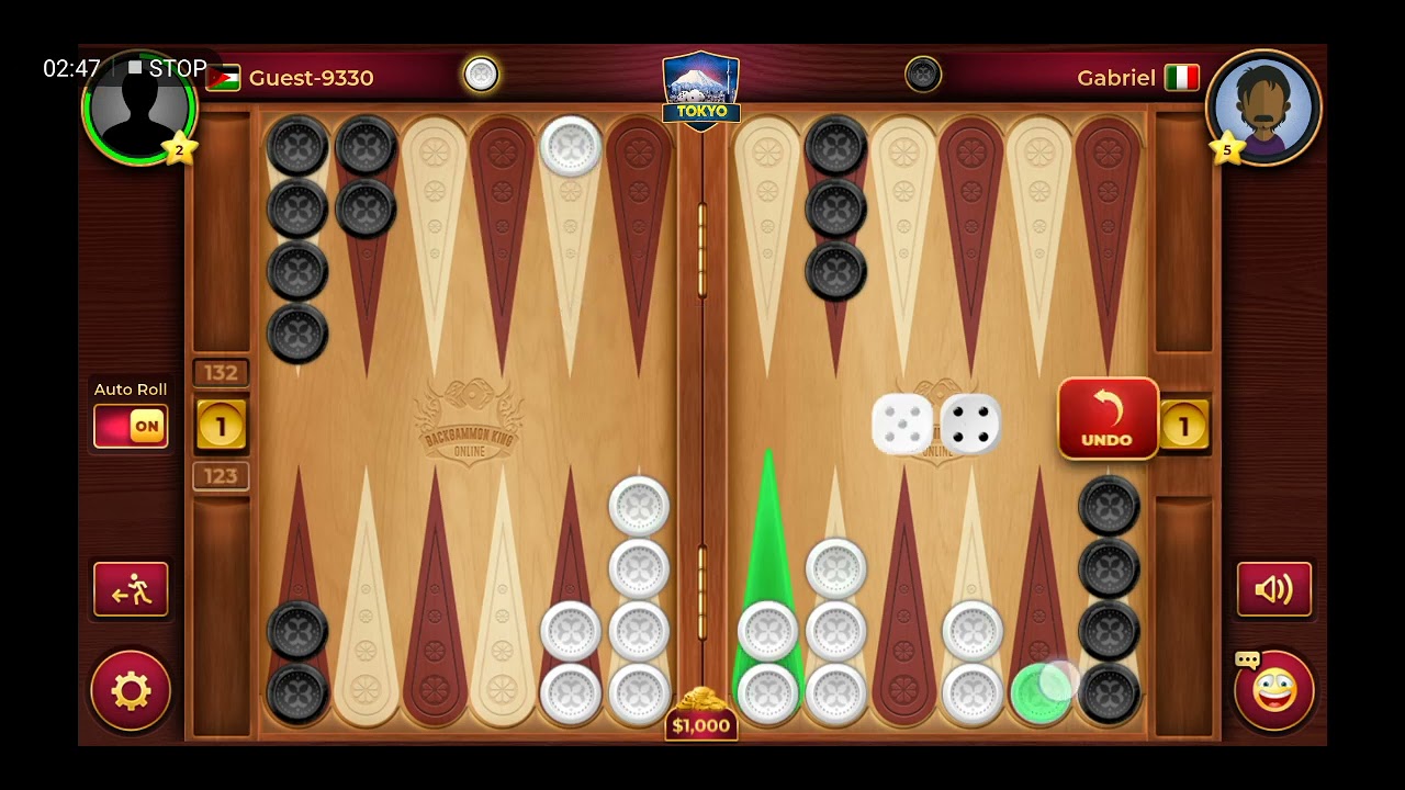 backgammon game #1 (tutorial 1) | مباراة طاولة / طاولي رقم 1(تعريفي)
