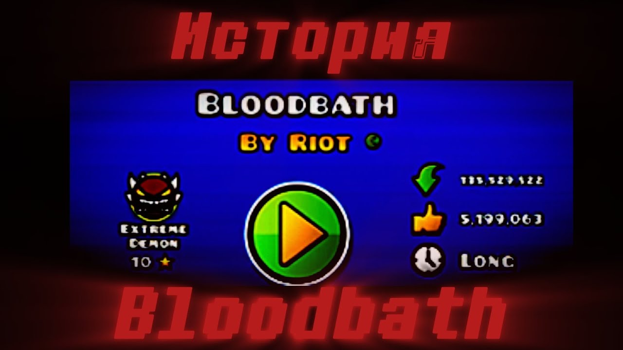 ИСТОРИЯ Bloodbath: Geometry Dash. 