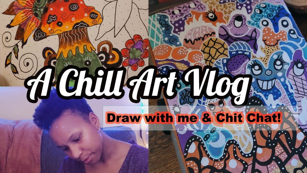 Chill Art Vlog: Relax & Draw With Me