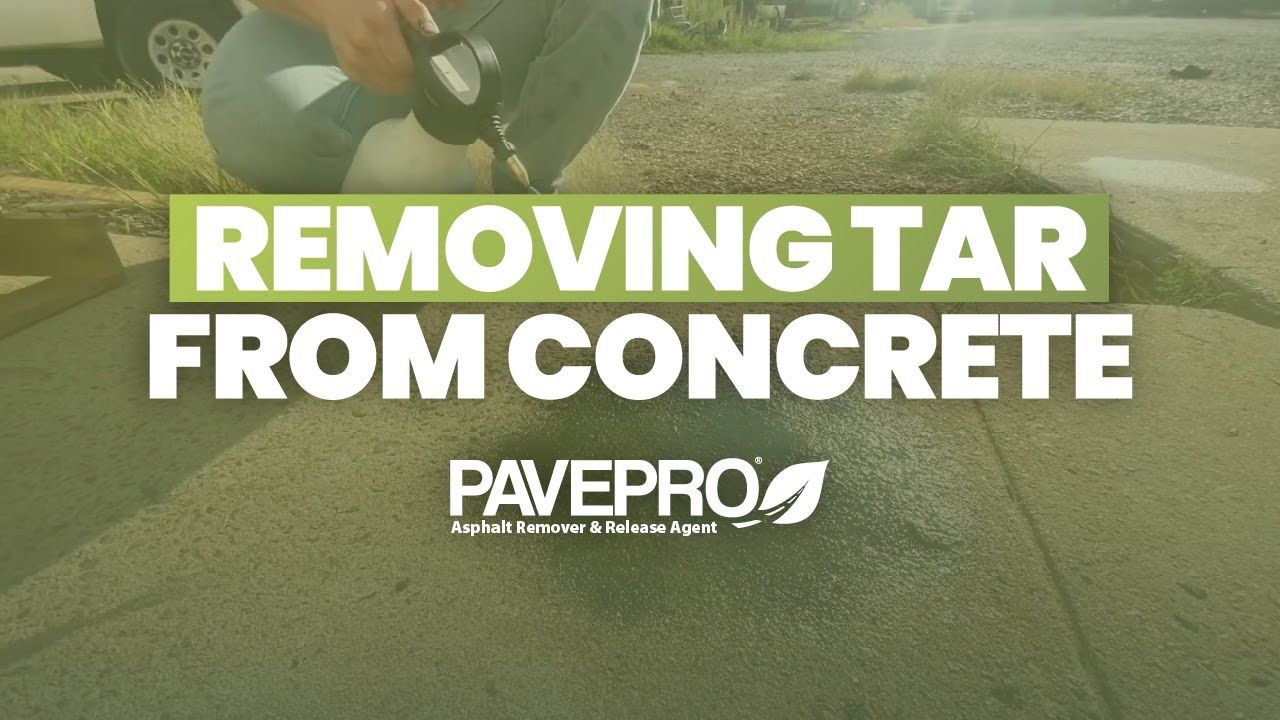 How To Remove Asphalt & Tar From Concrete (any asphalt-based products)