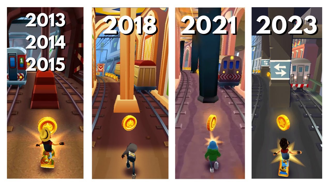 Evolution of NEW YORK Map in Subway Surfers | 2013 - 2014 - 2015 - 2018 - 2021 - 2023