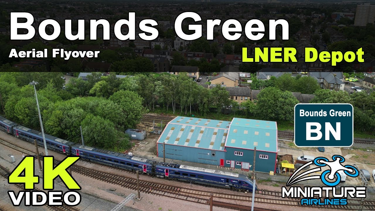 Bounds Green London, Aerial Flyover in 4K