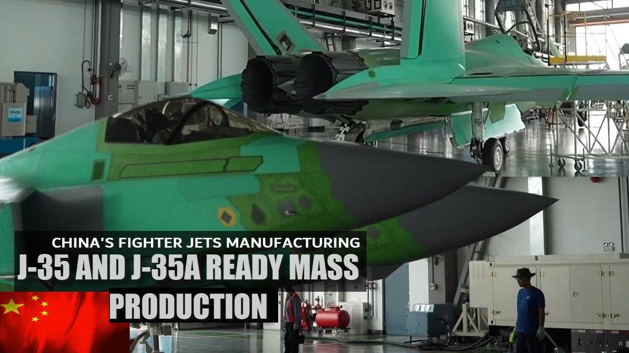Впервые представлены ангары для производства китайских самолётов J-35 и J-35A