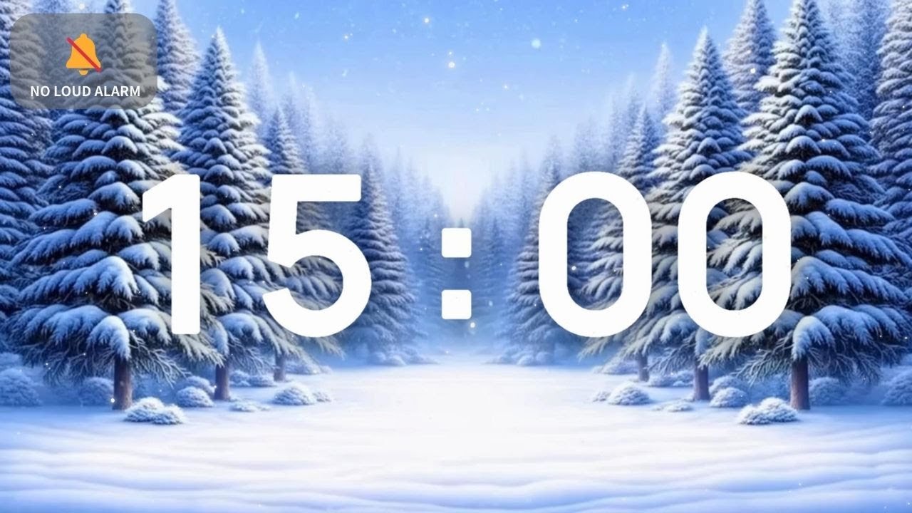 Winter Classroom Timer | 15-Minute Calming Music for Focus & Study