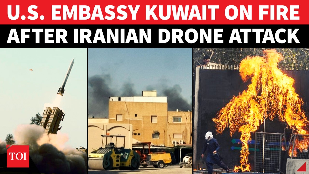 U.S. Embassy In Kuwait 'BOMBED' By Iranian Forces; Explosion, Black Smoke After Drone Strike