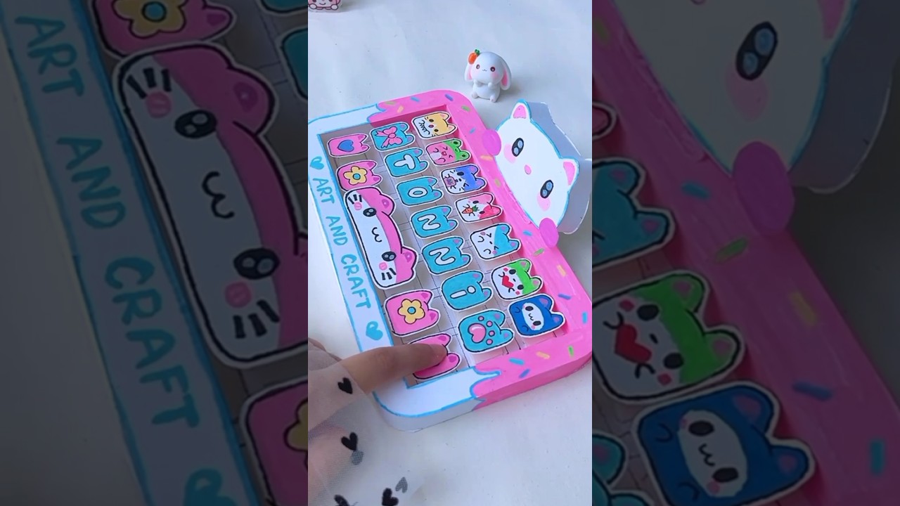 Papier DIY: Urocza klawiatura ⌨️ #szorty #tonniartandcraft #miłość #rękodzieło #zr&oacute;b-zr&oacute;b
