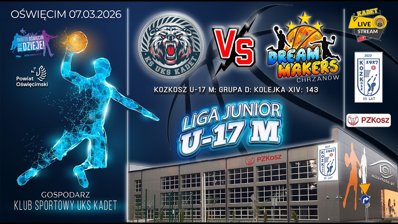 KS UKS KADET - DREAM MAKERS Chrzan&oacute;w / JUNIORZY U17 / 07.03.2026