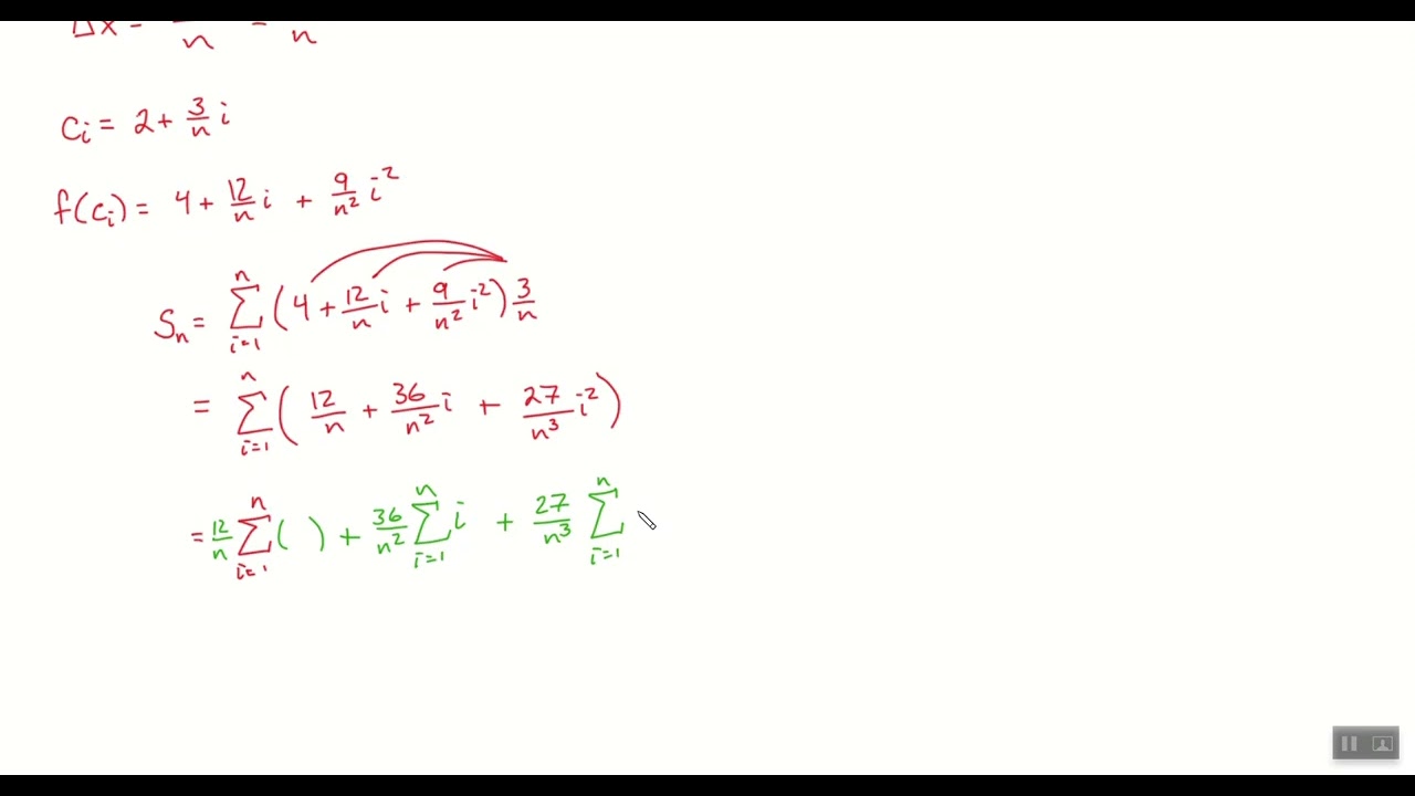 2nd Hour Calculus - Lesson 5.2.3 - Defining the Definite Integral