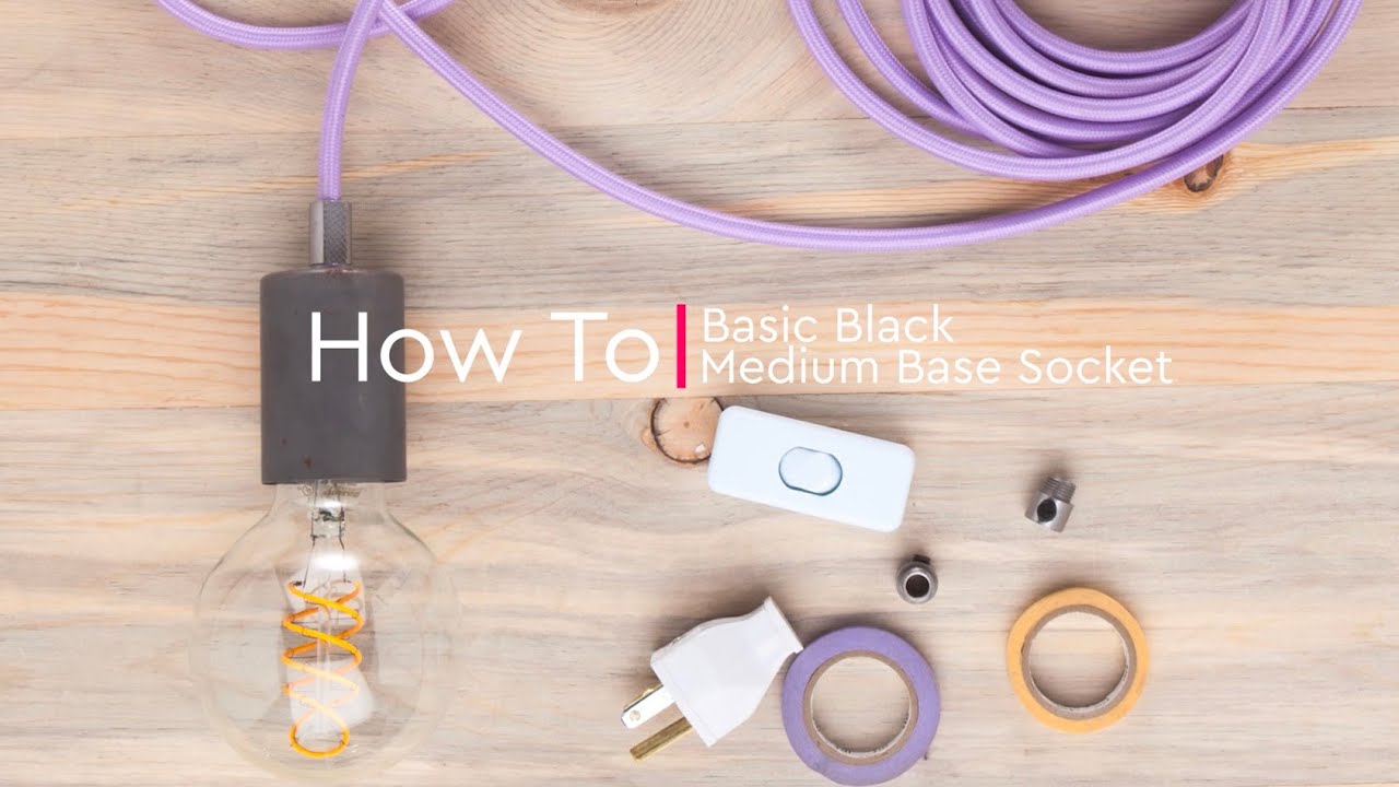 How To Wire A Basic Medium Base Black Socket