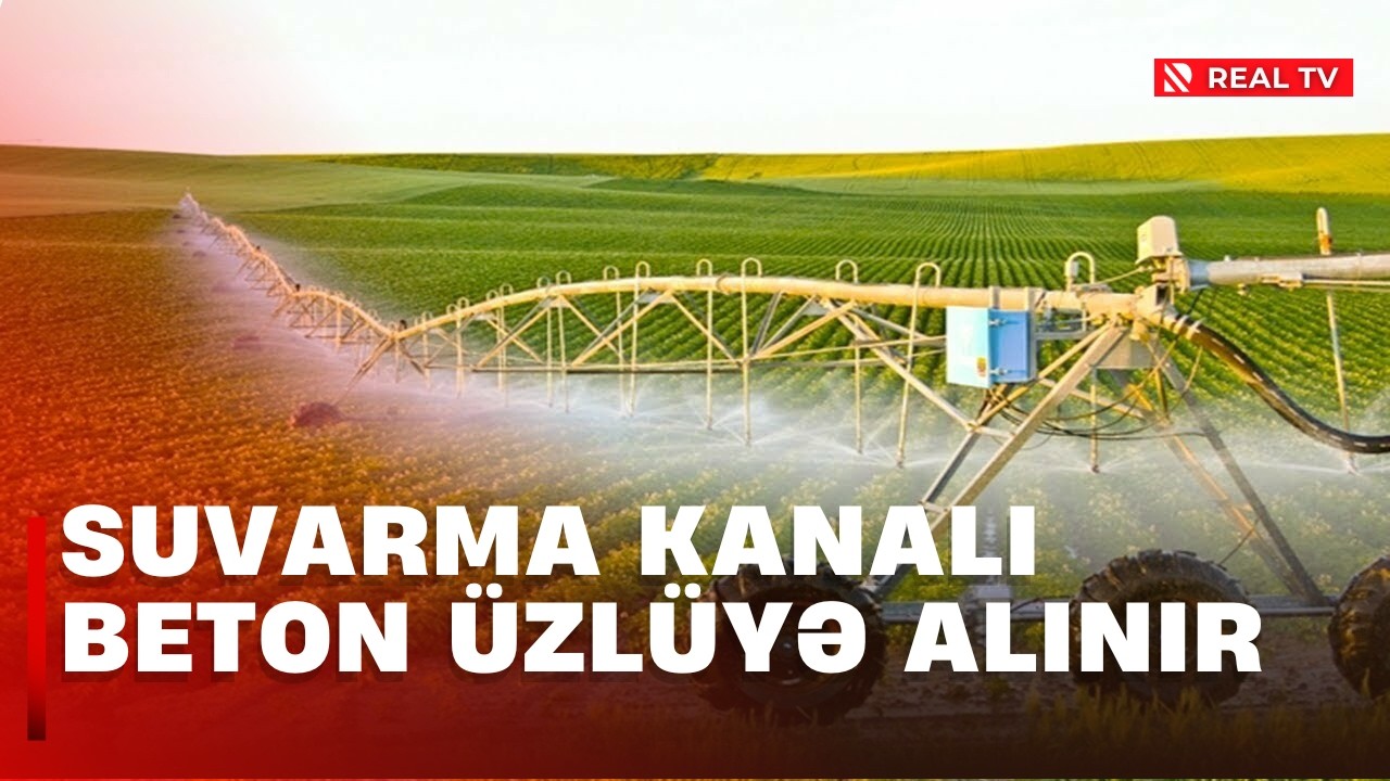 Suvarma kanalı beton üzlüyə alınır