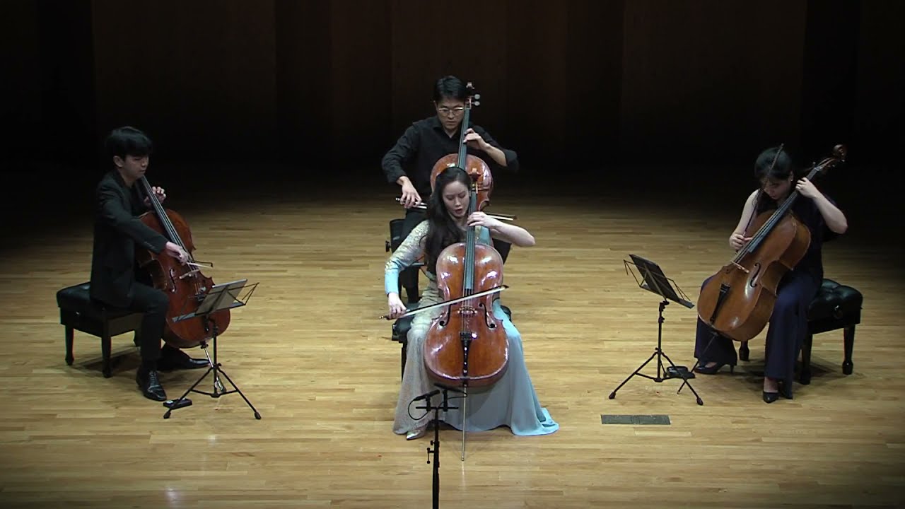 Schumann cello concerto arranged for 4 cellos by Richard Klemm (Jungran Lee, solo cello)