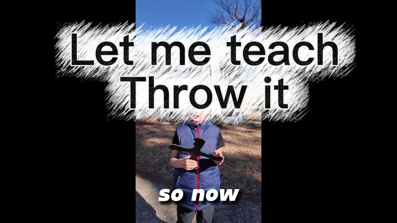 “ this is how to throw a boom” by Tyler Howell