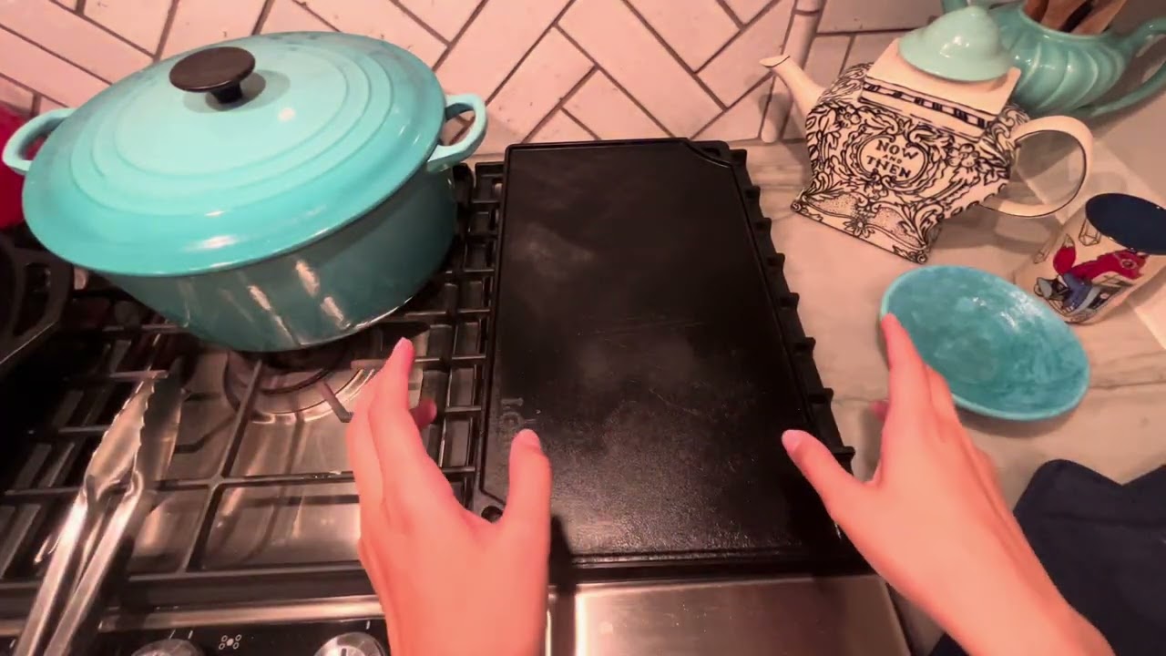 Lodge Cast Iron Grill/Griddle Review | Reversible Double Burner Cooking Surface (Made in USA)