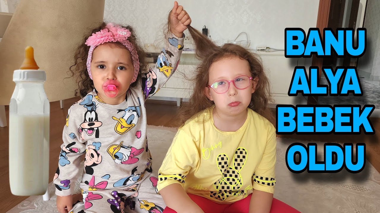 BANU ALYA RUYASİNDA ASEL MİRA GİBİ BEBEK OLDU !!  ماما جابت بيبي - جنى مقداد | طيور الجنة