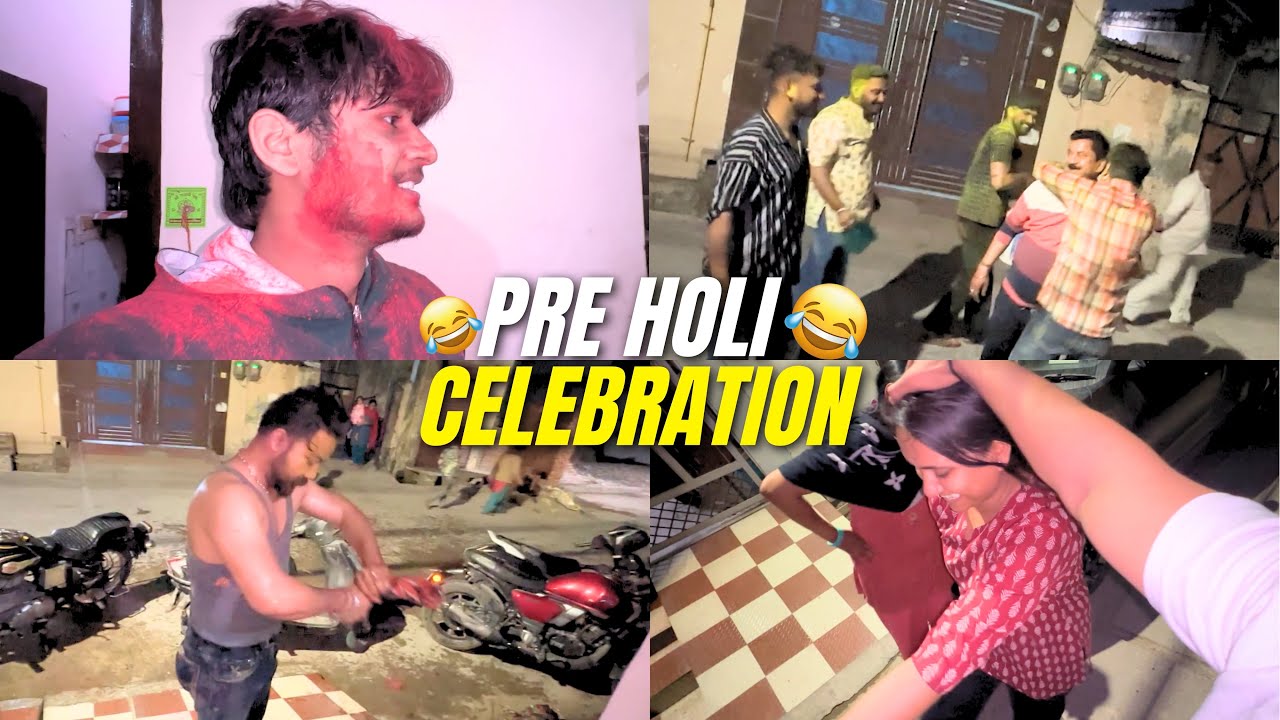 Dosto ke sath pre Holi Celebration 😂💦|EP123