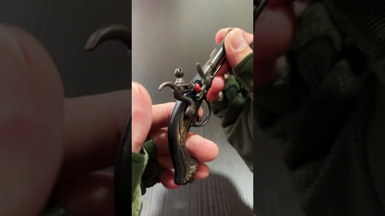 Classic Mini Flintlock Cap Gun ASMR 7