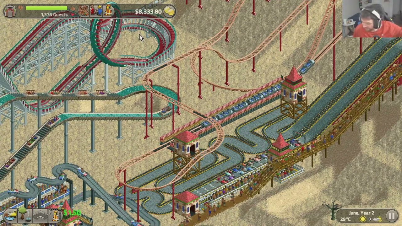 Roller Coaster Tycoon Classic - EP 04 - Fazendo Muitas Montanhas Russas!